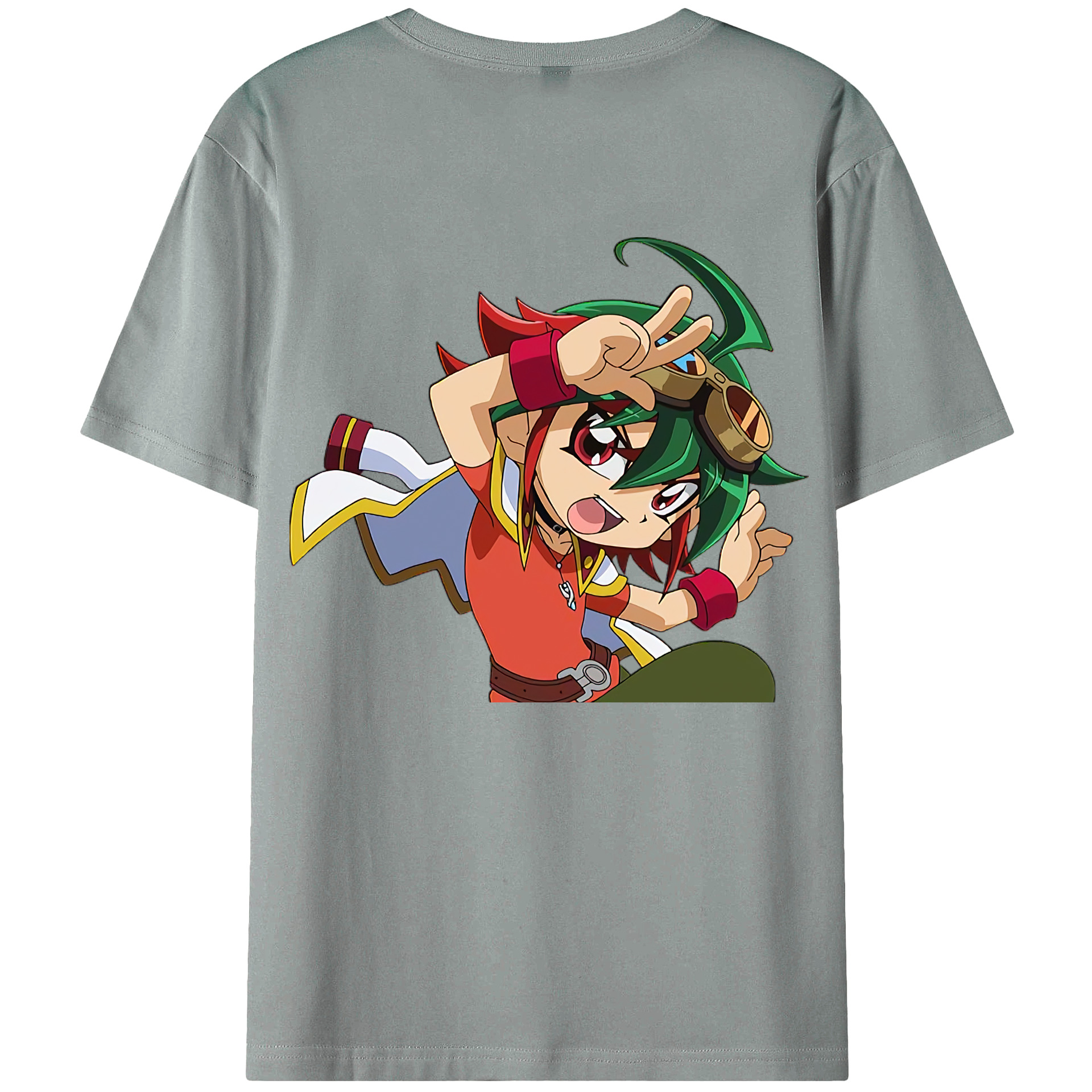 （画像用） 遊☆戯☆王 Yu-Gi-Oh! 綿100％ メンズ半袖Tシャツ（バックプリント） 通気性